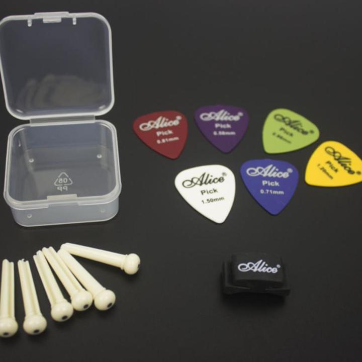 Smooth ABS Guitar Picks Plectrum String nail 6+Pick 6+Pick clip 1 with Box