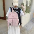 Girl Cute Cartoon Backpack Hit Color Middle School Kids Student Book Bag Casual Travel Women Rucksack Daypack Student Bookbag.
