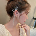 Carat Lady Ear Clip Butterfly Shape Imitation Pearl Arc Ear Cuff. 