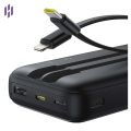 Baseus PPJP311 10,000mAh 22.5W Power Bank with Attached Type-C & Lightning Cable.