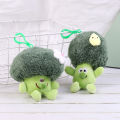 Cute Vegetable Broccoli Plush Stuffed Doll Couple Keychain Bag Pendant Kid Gift.