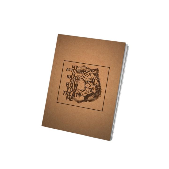 Papertree Vintage A5 Notebook Sketchbook Drawing Sketchpad My Attitude Perfect for Graphite Colour Pastel and Charcoal Art