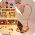 insDesk Lamp Learning Special Dormitory Writing Homework Plug-in Bedroom Romantic Fashion Children Girl Desk Eye-Protection Lamp. 