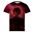 2023 Ghost Destroy Lian Yu Apricot Shoulang T-Shirt Short Sleeve Printed Men And Women With The Same Fashion Breathable Top.