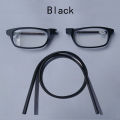 Portable magnetic reading glasses that can be hung around the neck with adjustable lanyard for men and women. 