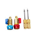 LI 2Pcs R134 Valve Core Quick Remover Installer Tool Kit Alloy Steel High Low Pressure Valve Core Remover Tools For Refrigerant Air Conditioner System.