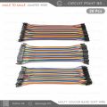 20 Pcs "Male to Male' Jumper Wire Cable Multicoloured - connection wire for breadboard or Solder-less Connection Arduino, All Sensor and Electronics.. 