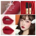 NOVO Velvet Thin Tube Small Gold Bar Lipstick Women's Tube Matte Lipstick Bean Paste Cinnabar Orange Red Waterproof Non-Makeup. 