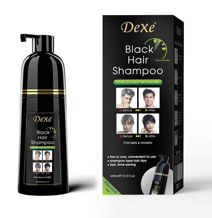 Authentic Dexe Black Hair Shampoo one Bottle 400ml Made in UK