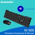 Wireless Keyboard Mouse Combo Banda W500 Wireless Keyboard And Mouse Laptop Desktop PC OTG Support. 