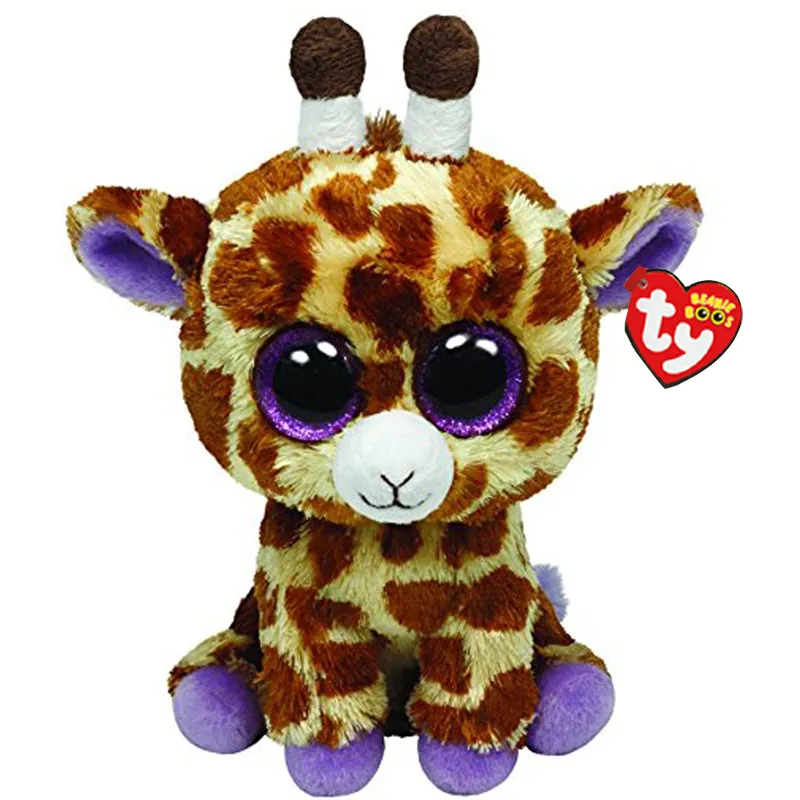 15cm Ty Stuffed Plush Animals Safari the Giraffe Toy Big Beanie
