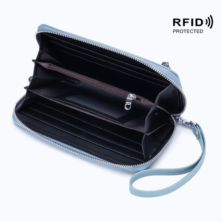Women's%20wallet%20rfid%20anti-theft%20brush%20foreign%20trade%20Korean%20version%20fashion%20and%20simple%20leather%20long%20passport%20bag%20clutch%20-%20Image%204