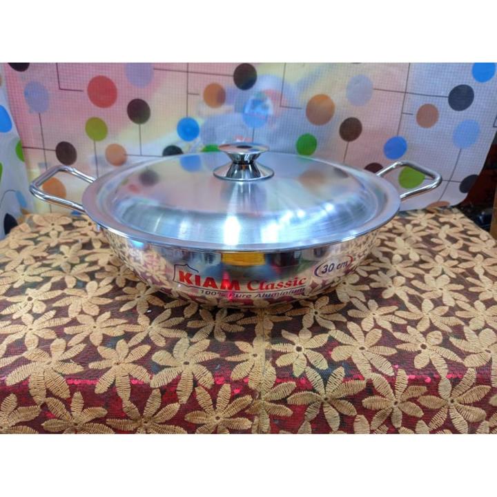 Kiam 30cm Korai Pure Aluminium Cookware With Aluminium Lid
