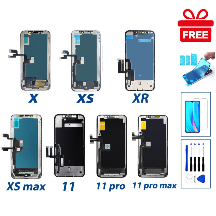 LCD Display For iPhone X XS XR XS Max 11 11 Pro 11 Pro Max Touch Screen Digitizer Assembly Replacement Parts