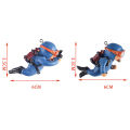 Diver Submerged Floating Fish Tank Aquarium Personality Landscaping Decoration Cute Simulation Diver Floating Fish Supplies Demoo.