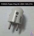 POKKA Electrical Power Plug AC 250V 10A 16A 2 Pin Round European Standard EU Male Plug Power Adapter AC Power Connector Cable Cord Male Plug.