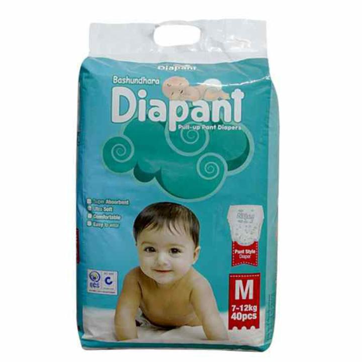 Bashundhara  Diapant-Standard Series (M)- 7-12 kg- 40 pcs