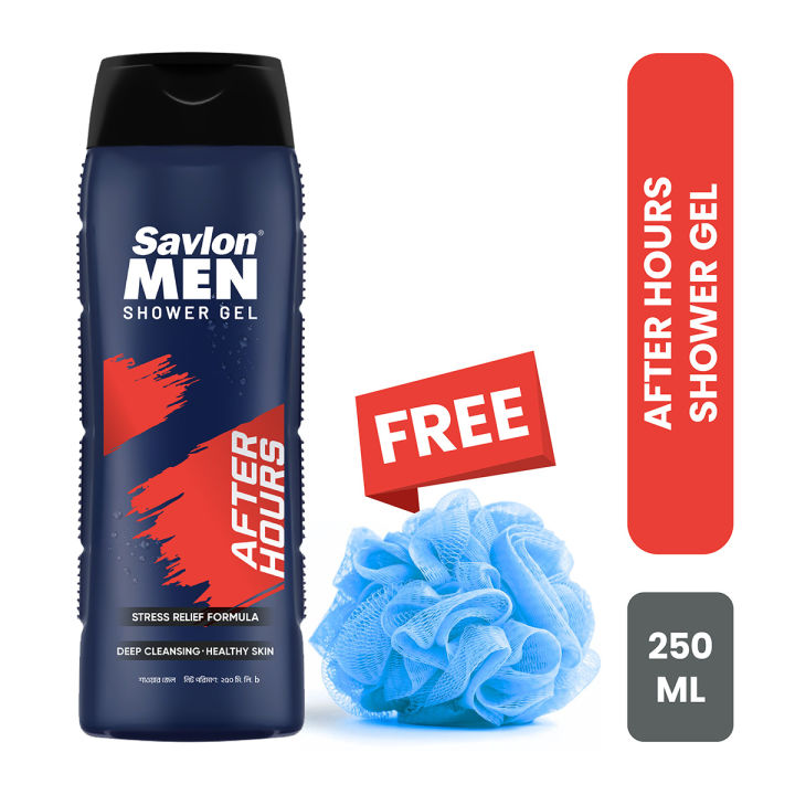 Savlon%20MEN%20After%20Hours%20Shower%20Gel%20%20250ml%20With%20Free%20Loofah%20-%20Image%202