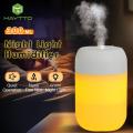 Maytto Air Humidifier Mini Night Light Portable Mist Sprayer USB Electric Air Humidifier 300ML Cool Water Mist Maker with Warm Night Light With 2 Working Modes for Home Office Car.