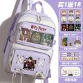 Harry Potter school bag, girls' primary school students, junior high school new backpack, high-value, large-capacity lightweight backpack. 