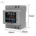 Energy Meter Single Phase Electronic Meter Electricity Usage Monitor Energy Tester for Outdoor. 