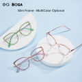 OQ BOGA 6 Colors Unisex Anti Blue Light Screen Radiation Computer Glasses Women Men Eye Protection Fashion Metal Cat Eye Frame Eyewear. 