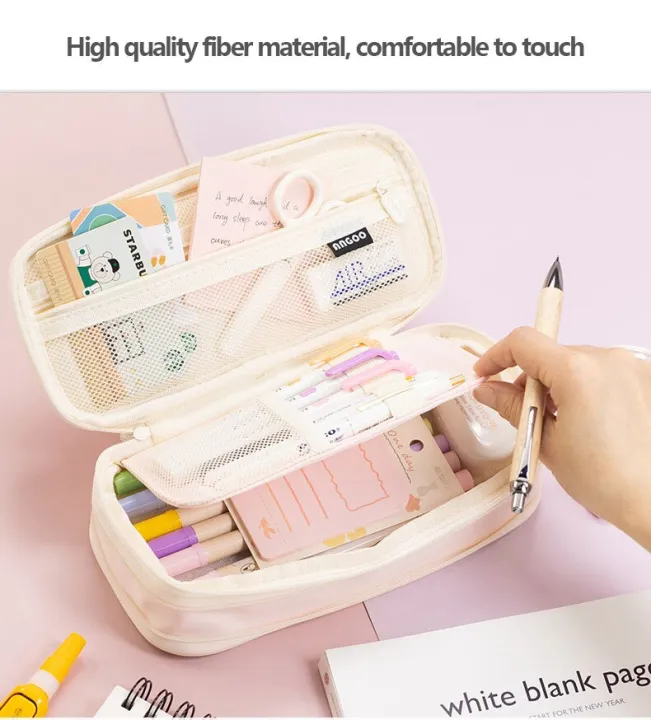 Kawaii%20Green%20Pencil%20Cases%20Large%20Capacity%20Pen%20Bag%20Pouch%20Gift%20for%20Girl%20Office%20Student%20College%20Stationery%20Organizer%20School%20Supplies%20-%20Image%202