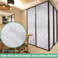 cloud pattern glue-free electrostatic glass paste cellophane living room window decoration stickers.