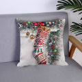 Pillowslip Tear Resistant Christmas Square Home Throw Cushion Cover.
