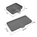 soap holder organizer lagayan ng sabon pang ligo soap organizer Silicone Faucet Mat Sink Tray Soap Dispenser Sponge Drain Pad Sink Splash Drying Mat Countertop Storage Tray Kitchen Accessorie.