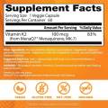 Vitamin K2 MK-7 with MenaQ7 100 mcg Supplement Supports Bone Health 60 Veggie Caps Doctor's Best Natural Supplement. 