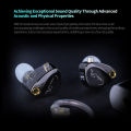 【Direct-sales】 KZ Castor Pro Wired In-Ear Earphones With Adjustable Dual 10 mm Dynamic Drivers Headset HIFI Sound Quility Gaming Earbuds. 