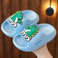 Summer Children's Slippers Cute Crocodile Style Breathable Non-slip Soft Solid Color Slippers Home Bathroom Slippers Shoes Kids.