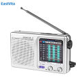 KK9 SW AM FM Weather Radio Portable Pocket Radio Bluetooth Rechargeable Mini Radio Receiver For Emergency Hurricane Walking.