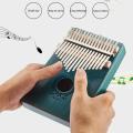 Kalimba 17 Key Thumb Piano and Tune Hammer,Portable Mahogany Body Finger Piano Kit,Perfect Festival Gift for Kids Adult.