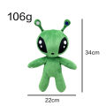 New Cross-Border AFTONSPARV green alien plush Alien Doll Plush Toy Peripheral. 
