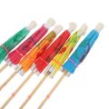 100 Pcs Hand Decor Drink Parasols Cupcake Ornament Cocktail Umbrellas Hawaii Ornament Cocktail Parasols Ice Cream Umbrella Sign. 