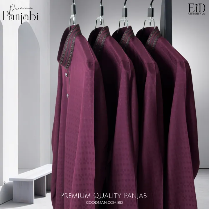 Long%20Panjabi%20Kurta%20for%20Men%20All%20Season%20Premium%20Jacquard%20Cotton%20Fabric%20Soft%20Hand%20Feel%20Semi%20Long%20Embroidery%20in%20Maroon%20Color%20-%20Image%205