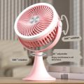 Desktop lighting small fan outdoor light desktop fan USB charging indoor and outdoor portable electric fan high wind dormitory. 