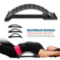 Back Massage Magic Stretcher Fitness Equipment Stretch Relax Mate Stretcher Lumbar Support Spine Pain Relief Chiropractic-Black+Purple. 