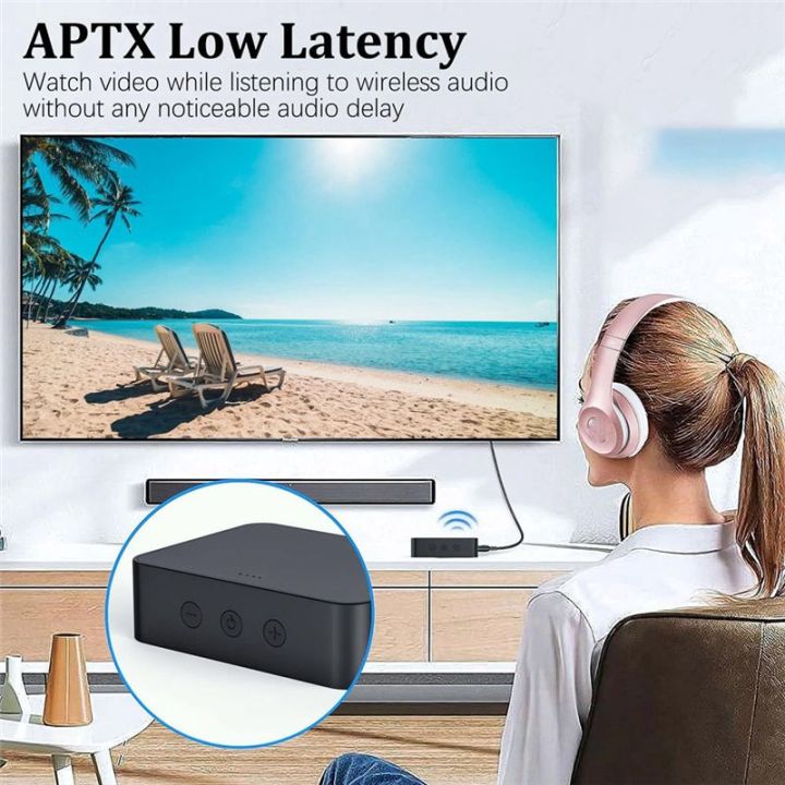 Bluetooth%205.0%20Transmitter%20Receiver%20for%20TV%20to%20Headphones%20with%20Volume%20Control,%20Low%20Latency%20Wireless%20Audio%20Adapter%20-%20Image%203