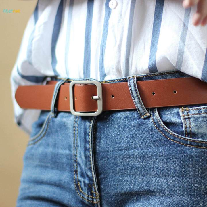 Women's%20PU%20Leather%20Belt%20Adjustable%20Female%20Waistband%20for%20Skirt%20Trousers%20Pants%20100cm%20Camel%20Buckle%20-%20Image%202