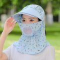 Sun Hat Women's Summer UV Protection Cover Face Summer Hat Spot Cap Sun Protection Wide Brim Full Face Sun Cycling. 