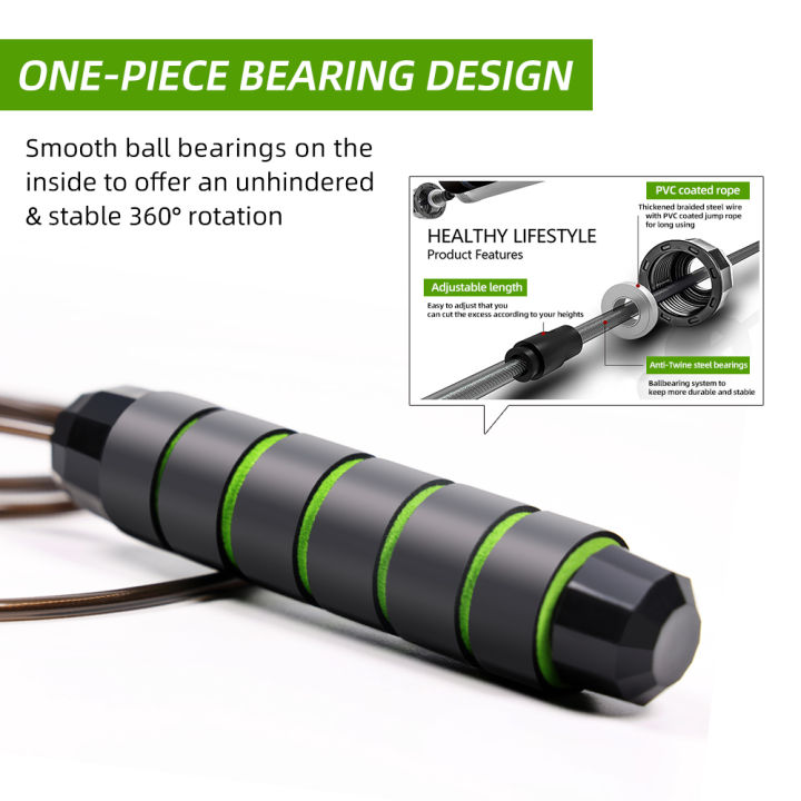 Sinocare%20Jump%20Rope%20Skipping%20Rope%20Sport%20Adjustable%20Bearing%202.8%20meter%20Skip%20Rope%20Memory%20Foam%20Handle%20home%20Keep%20Fit%20Fitnes%20for%20Adult%20and%20Children%20-%20Image%204