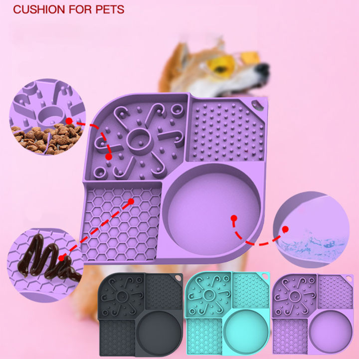 Qiunery%20Slow%20Feeder%20Dog%20Bowls,%20Dog%20And%20Cat%20Lick%20Mat%20With%204%20Groove%20Areas,%20Bottom%20Suction%20Cup%20Slow%20Feeder%20Bowl,%20Dog%20Lick%20Pads,%20Puppy%20Essentials%20For%20Bathing,%20Grooming%20-%20Image%206