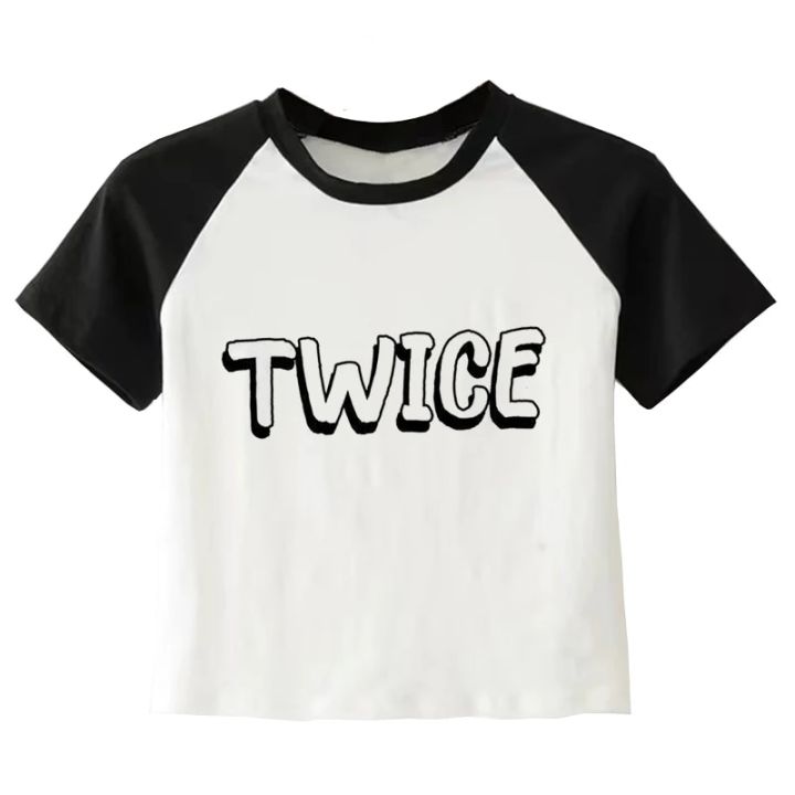 KPOP%20Twice%20Summer%20Harajuku%20Y2k%20T-shirt%20Korean%20Style%20T%20Shirt%20Women%20Streetwear%20Ulzzang%20Tshirts%20Crop%20Top%20Female%20Slim%20Fit%20Clothes%20-%20Image%207