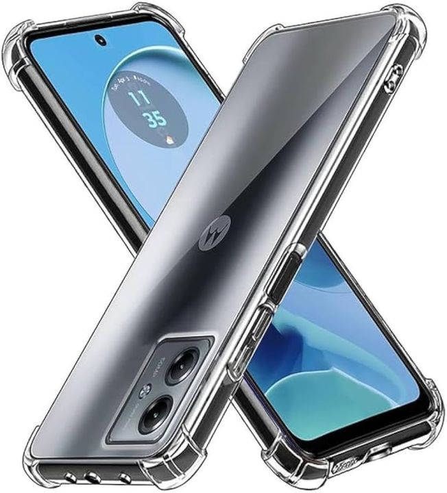 Motorola Moto G14 Premium Silicone Case Crystal Clear Soft TPU Ultra-Thin Transparent Flexible Protective Mobile Phone Back Cover