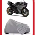 Vip Quality Bike Cover, Dust Cover For Big Motorcycle- Black/Silver. 