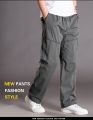summer autumn Men cargo pants zipper ckets cotton large size 6XL 7XL 8XL high street pants straight fat pants loose gray pants.