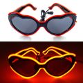 10 Colors Fashion EL Wire Neon LED Sunglasses Bar Dance DJ Bright Flashing Sun Glasses Men Light Up Eyewear. 